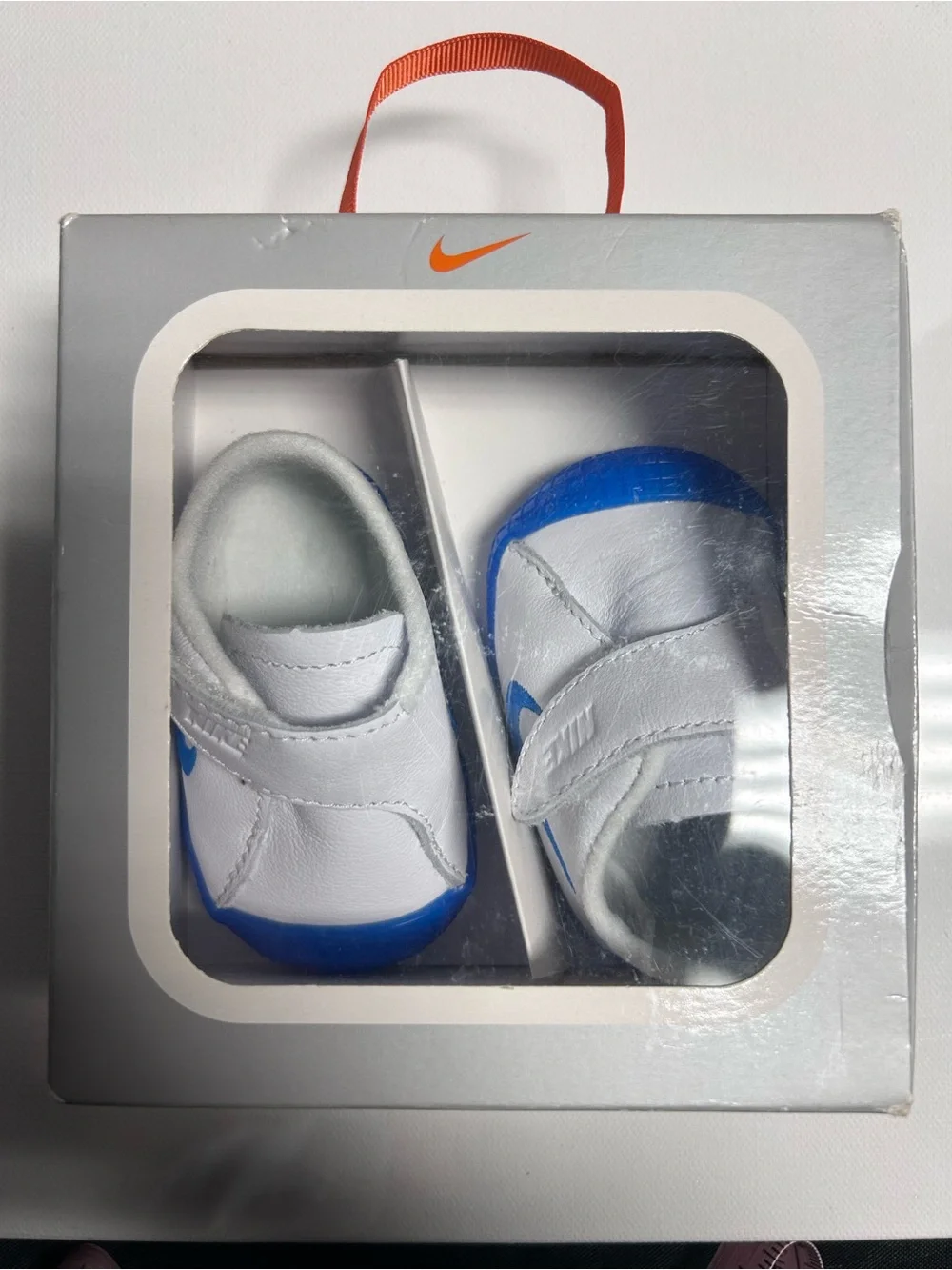 Nike Waffle Swoosh 1 Crib Baby Shoes 2C 0-3 months Vintage Style Y2K